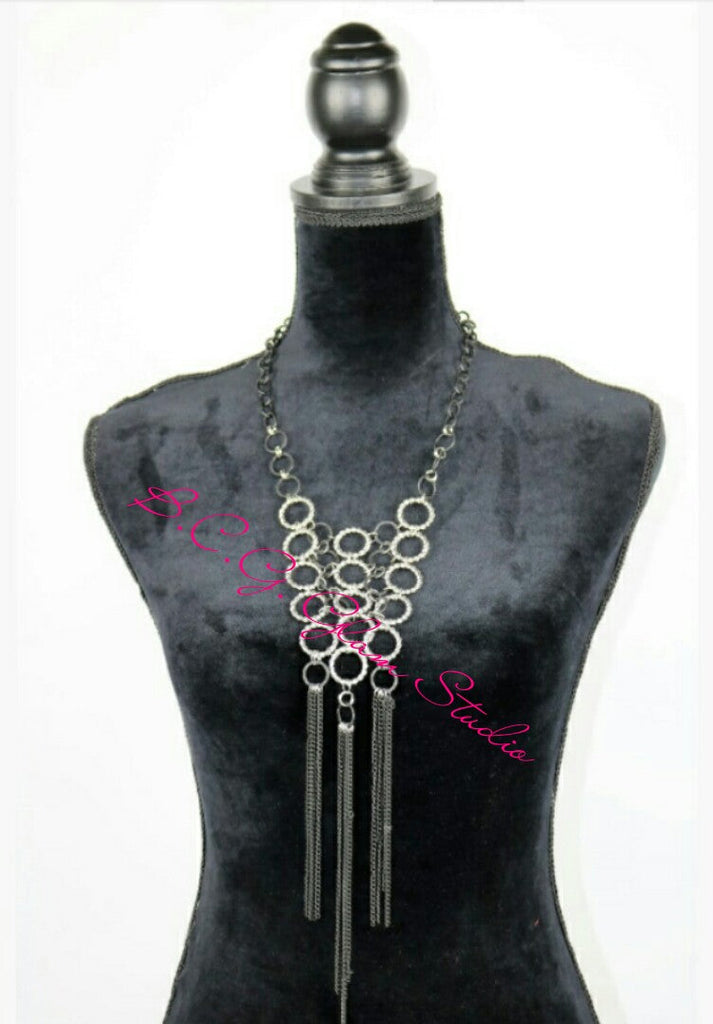 Platinum Layered Necklace