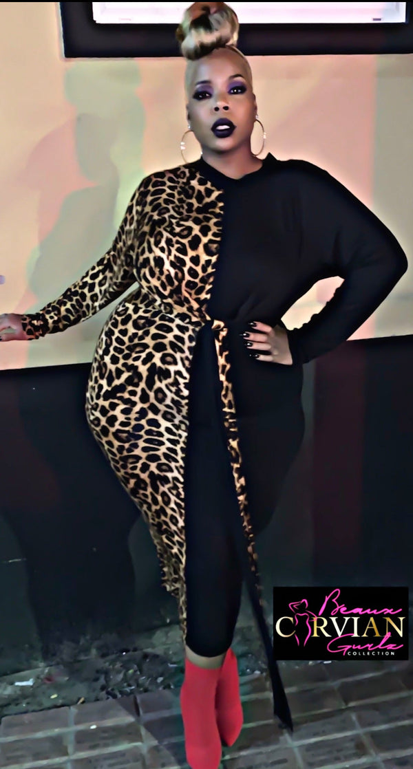 Da Bossy Cat Fitted Dress