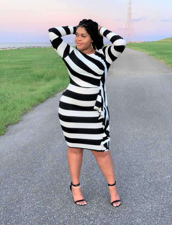 Sabrina Stripe Dress