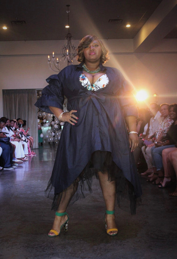 Butterfly Denim Dress